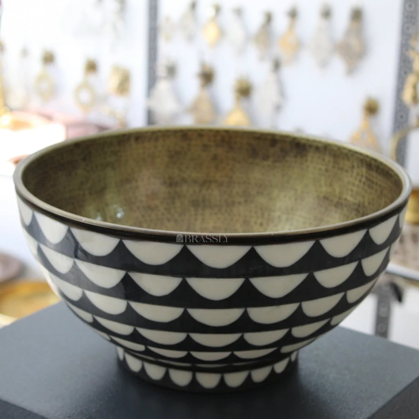 Moroccan Bronze Sink Bowl - Handcrafted Copper Round Washbasin for Bathroom or Outdoor Use
