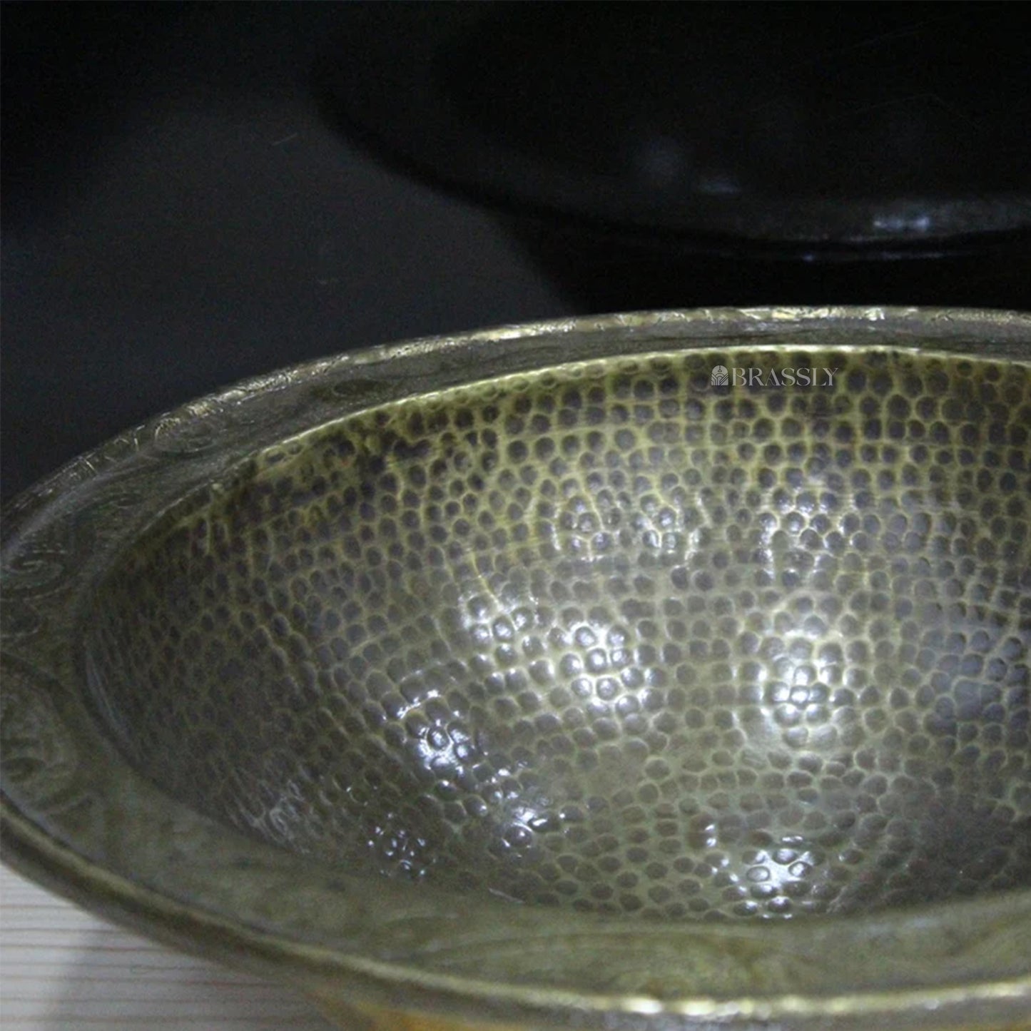 Handcrafted Moroccan Drop-In Bathroom Sink - Brass Basin Sink for Modern Bathrooms