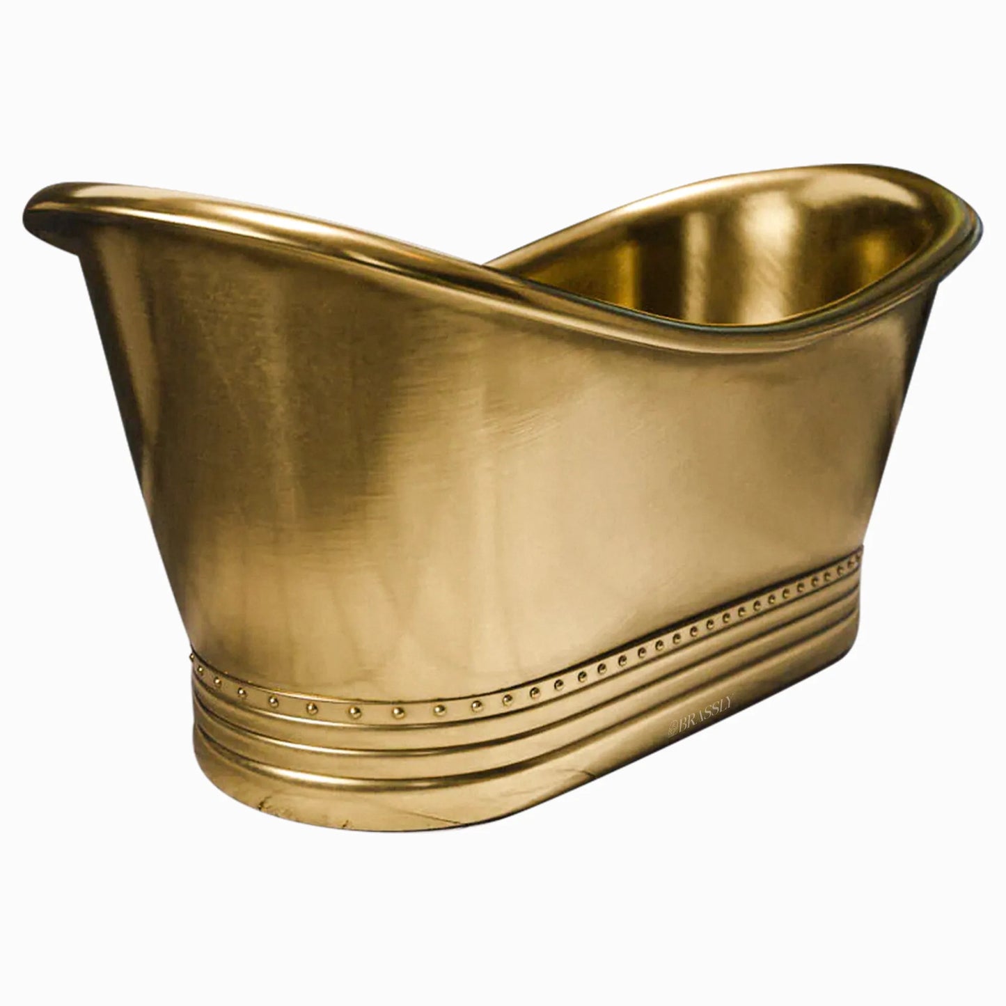 Luxury Handmade Hammered Brass Bathtub – Freestanding Antique Soaking Tub