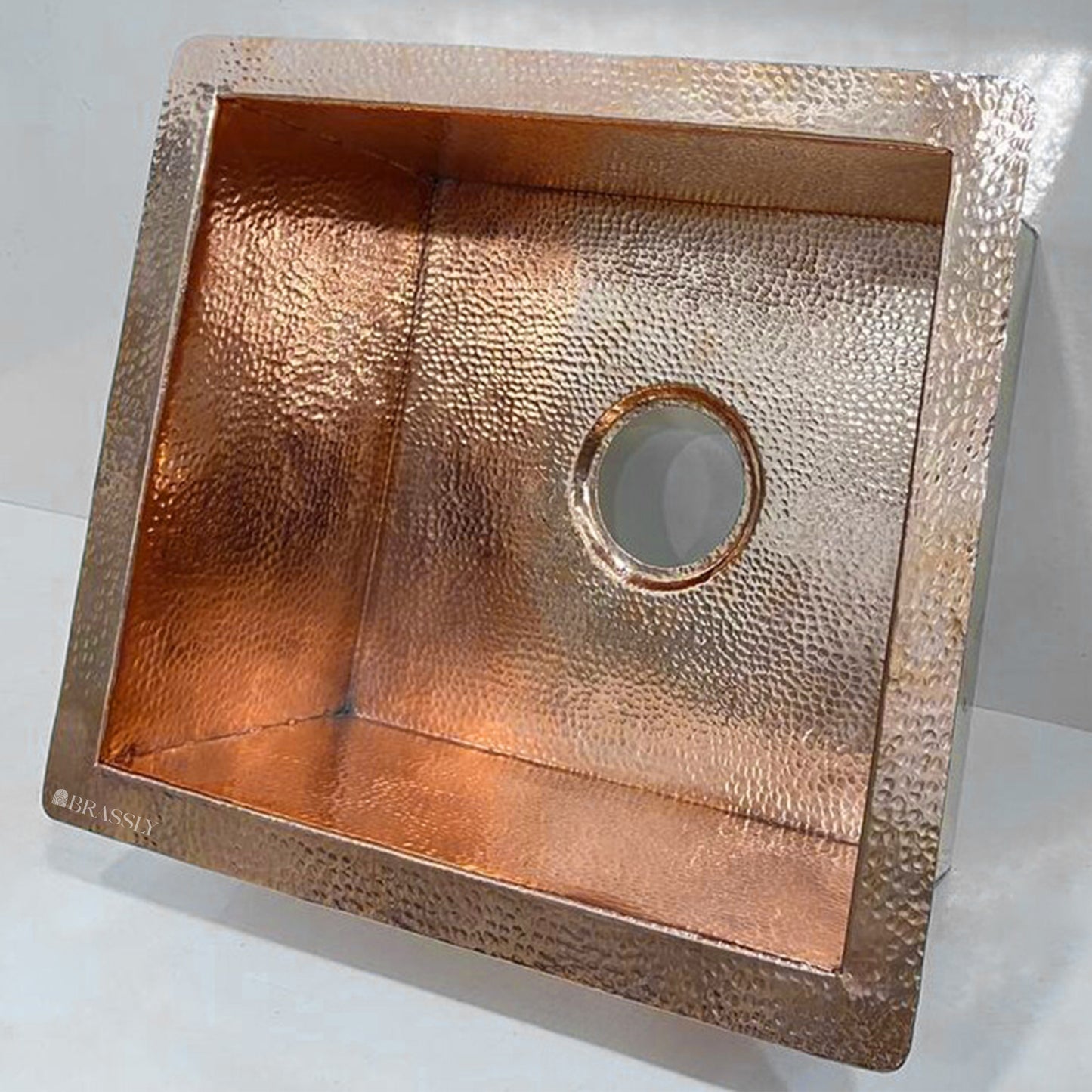 Handcrafted Solid Copper Kitchen Sink - Undermount & Unlacquered, Customizable Hand Hammered or Smooth Finish
