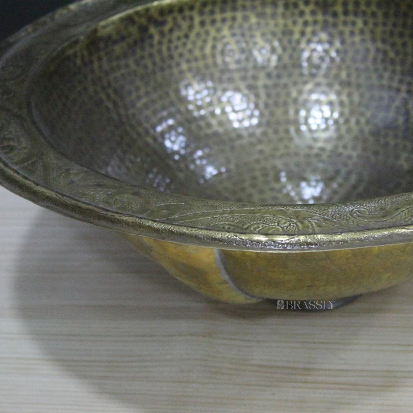 Handcrafted Moroccan Drop-In Bathroom Sink - Brass Basin Sink for Modern Bathrooms