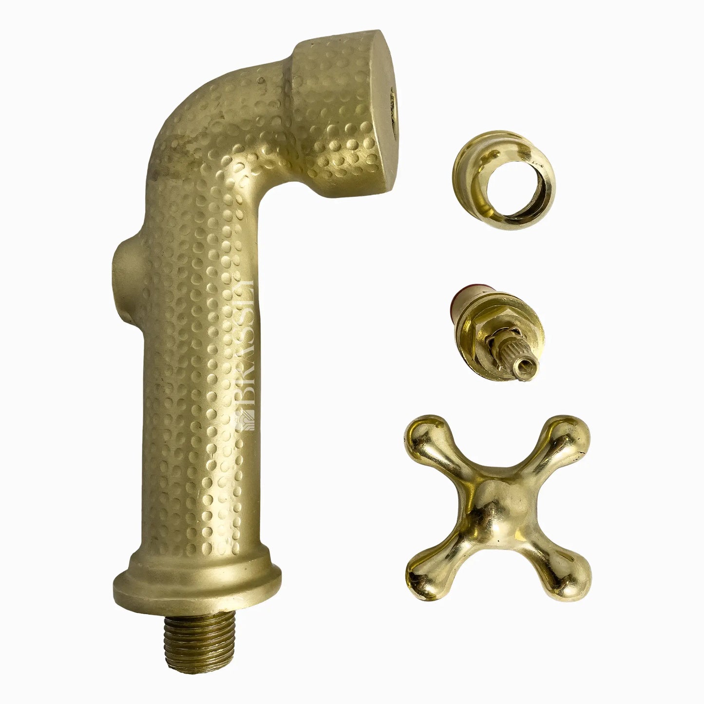 Copper Wall Mount Water Tap, Engraved Moroccan Faucet