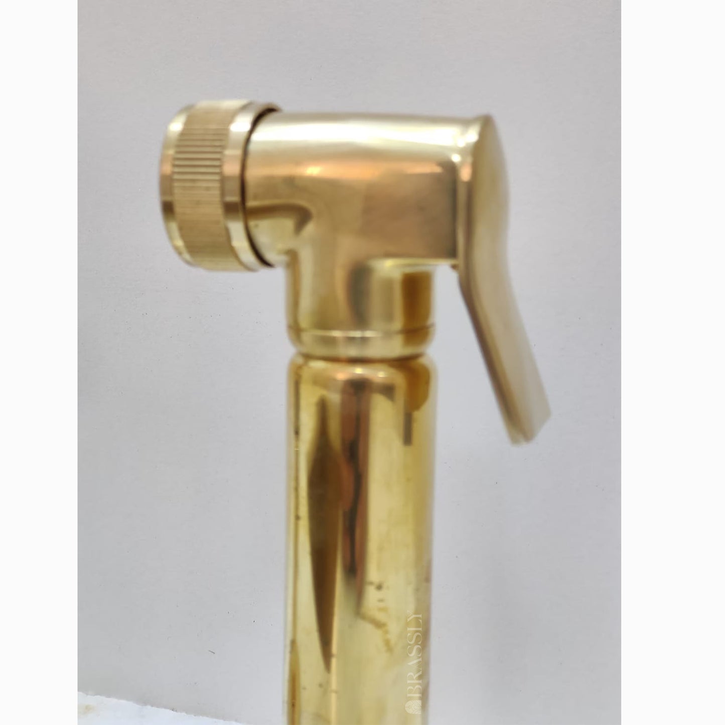 Unlacquered Brass or Copper Kitchen Bridge Faucet with Optional Sprayer, Different Handles, Straight Legs