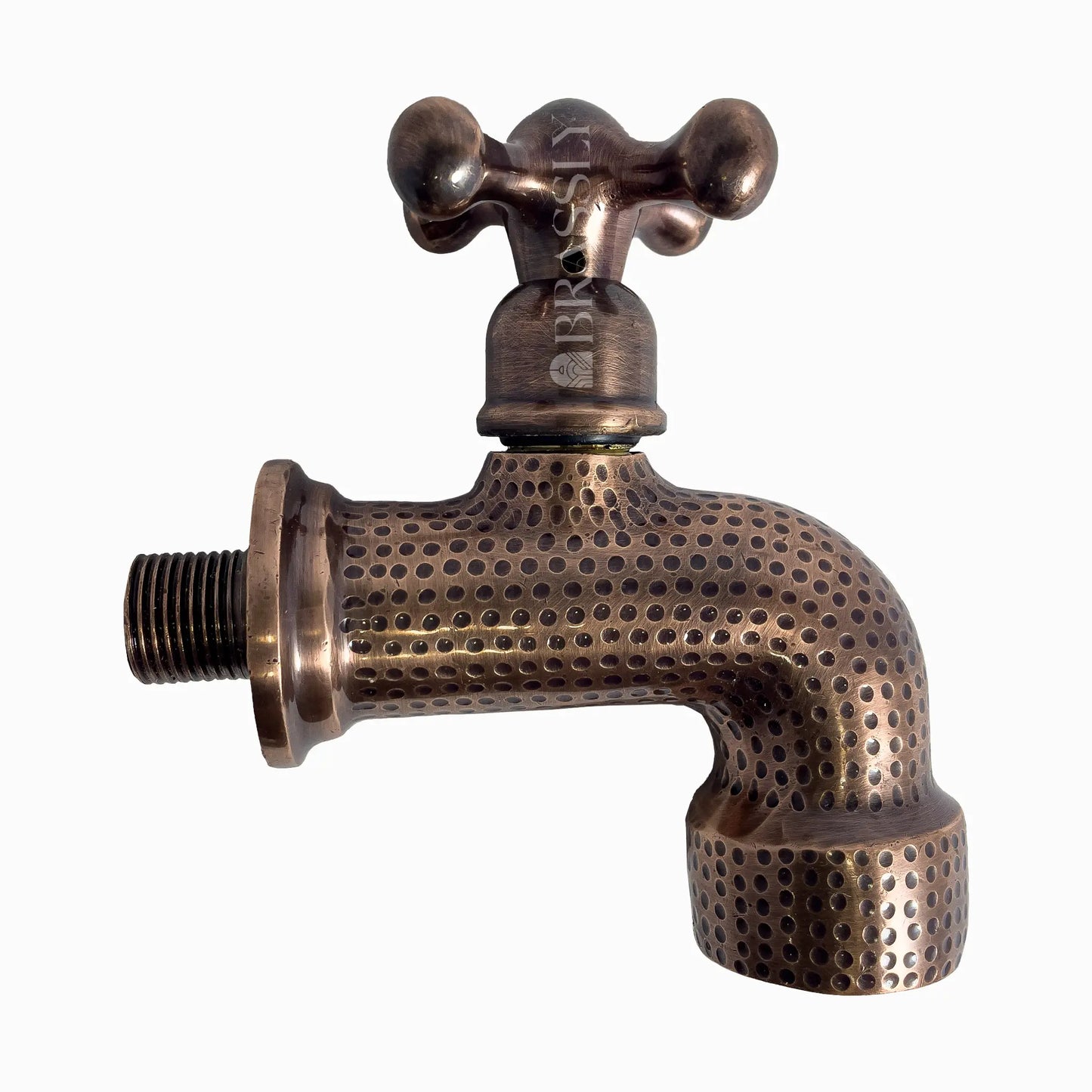 Copper Wall Mount Water Tap, Engraved Moroccan Faucet