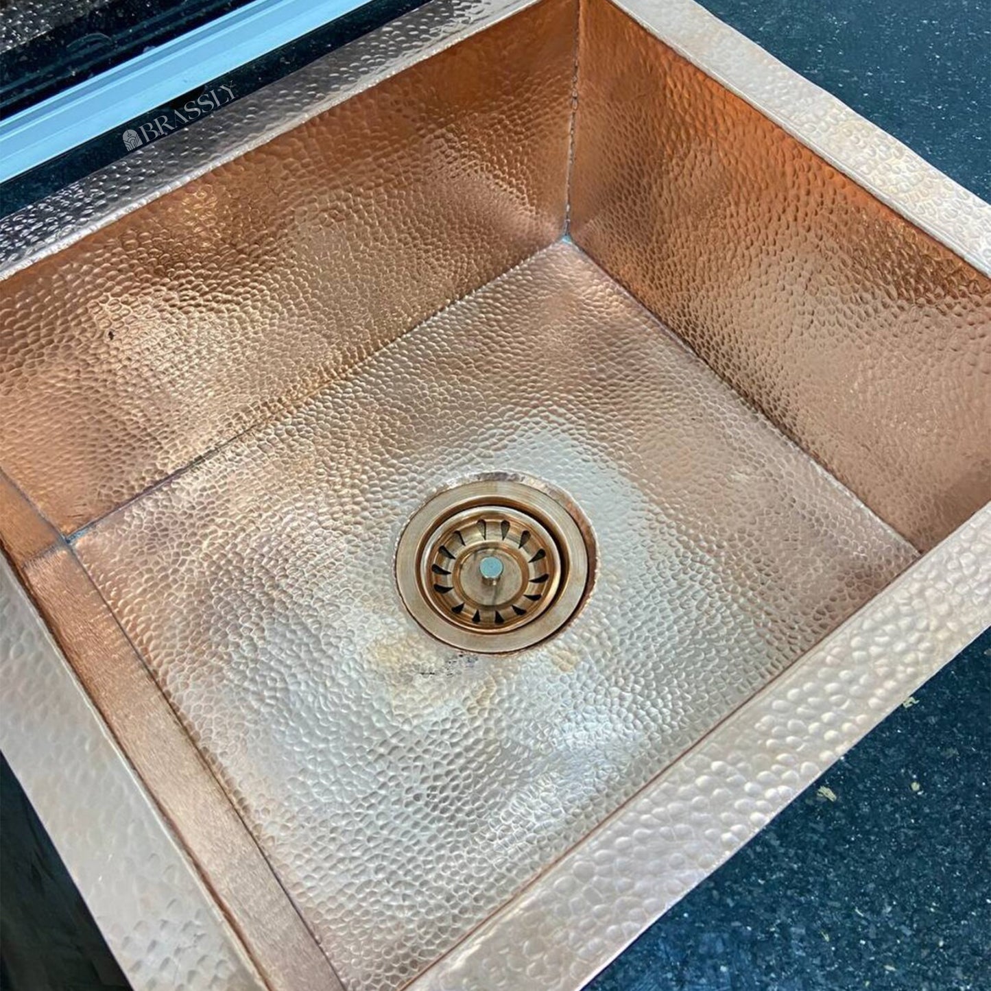 Handcrafted Solid Copper Kitchen Sink - Undermount & Unlacquered, Customizable Hand Hammered or Smooth Finish