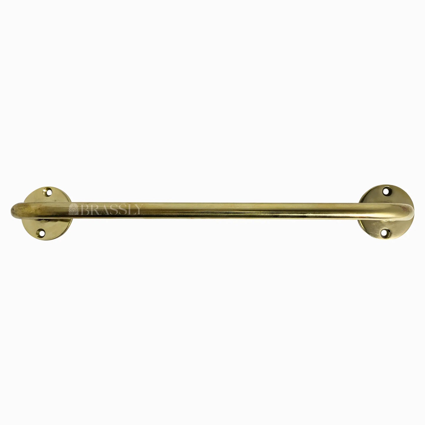 Unlacquered Brass Wall Mounted Hanging Rail, Brass Kitchen Hanging Rail