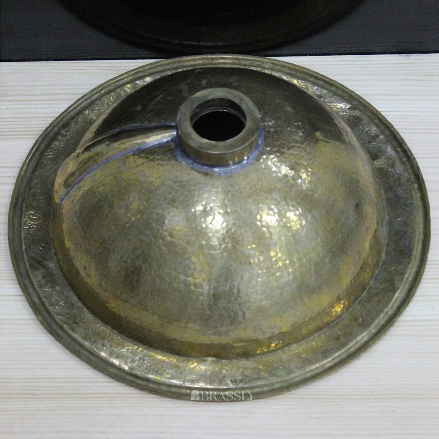 Handcrafted Moroccan Drop-In Bathroom Sink - Brass Basin Sink for Modern Bathrooms