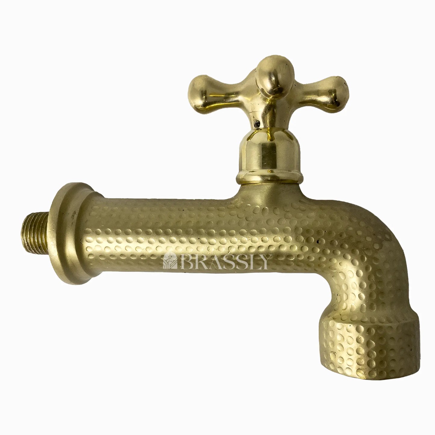Copper Wall Mount Water Tap, Engraved Moroccan Faucet