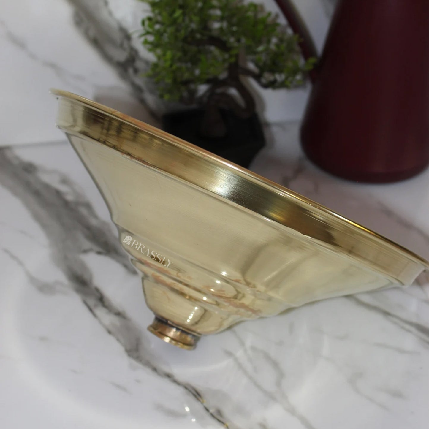 Unlacquered Solid Brass Rain Shower Head, Round Or Rectangular Design