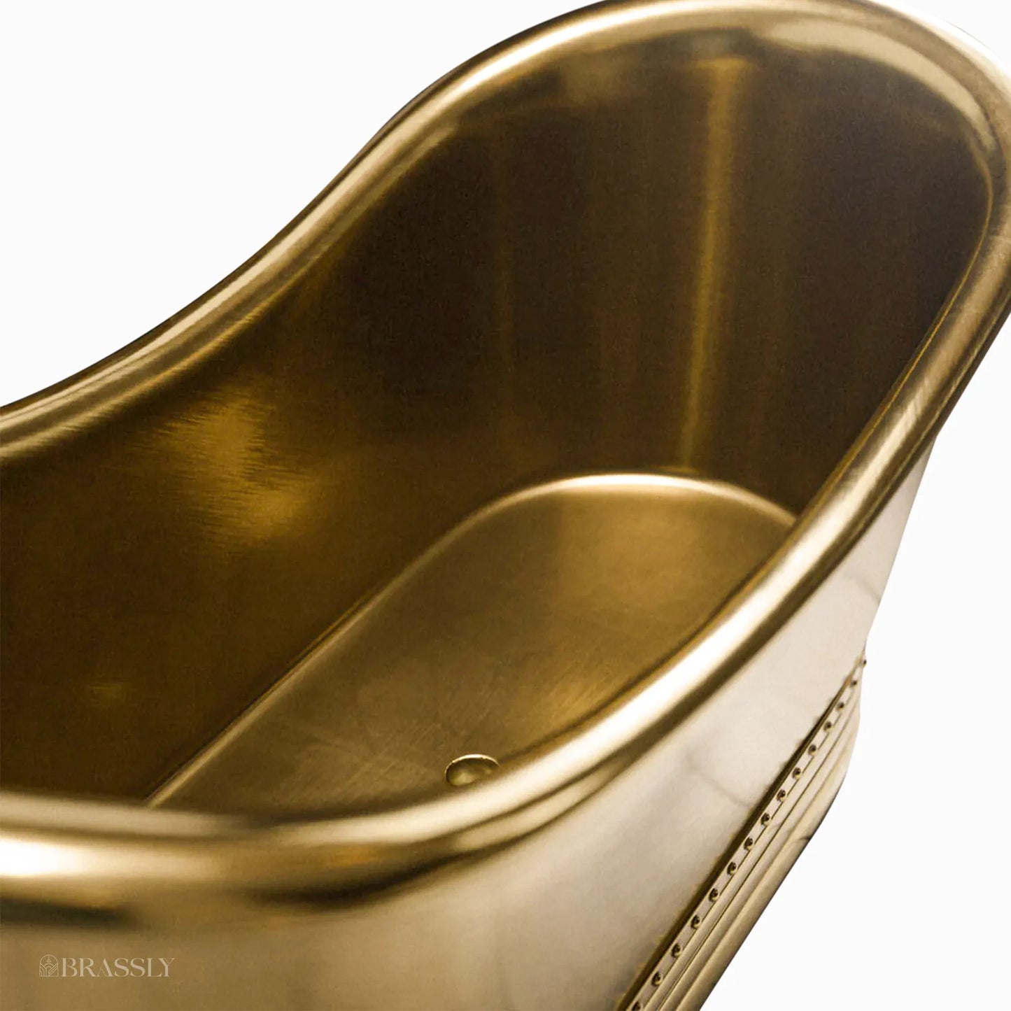 Luxury Handmade Hammered Brass Bathtub – Freestanding Antique Soaking Tub