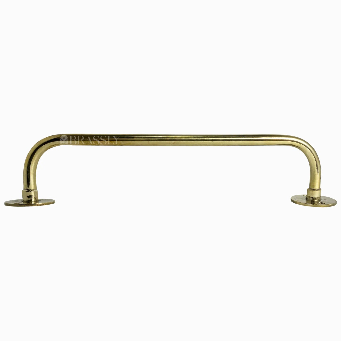Unlacquered Brass Wall Mounted Hanging Rail, Brass Kitchen Hanging Rail