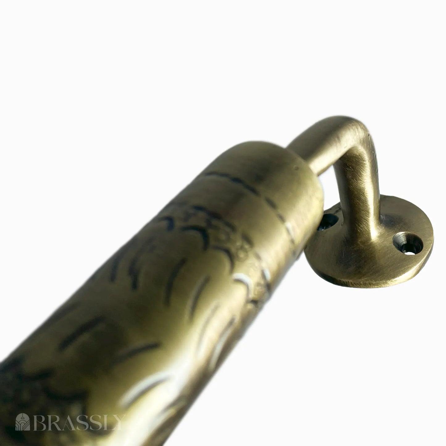 Engraved Brass Hanging Rail
