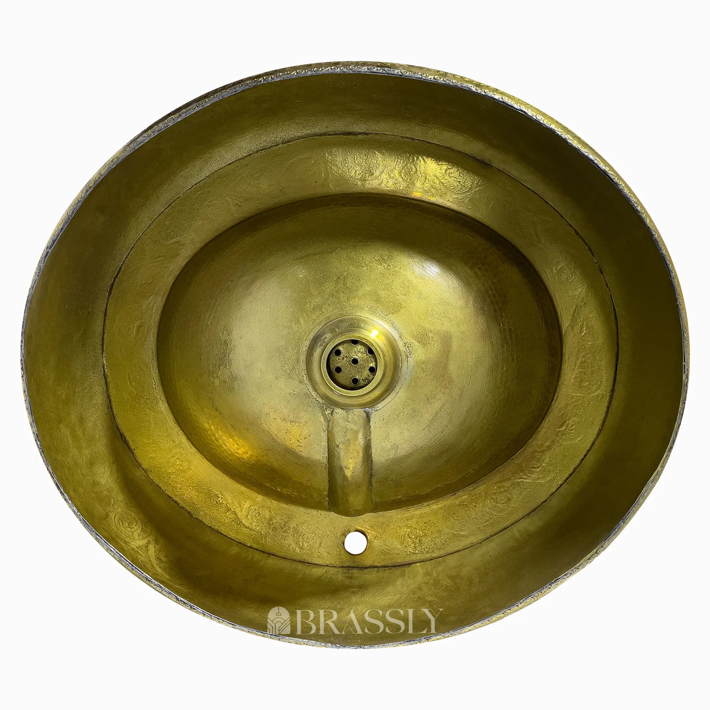 Engraved Brass Sink, Brass Bathroom Sink, Bohemian Antique Vessel Sink