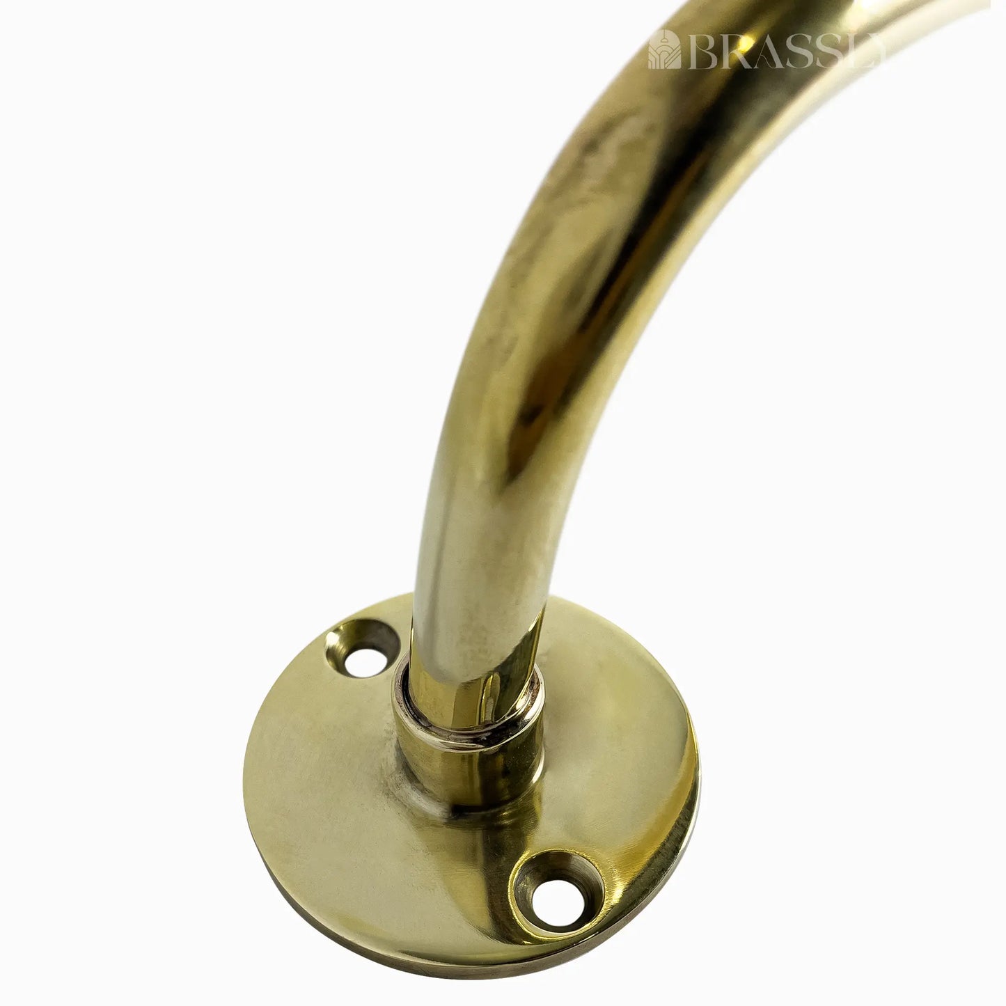 Unlacquered Brass Wall Mounted Hanging Rail, Brass Kitchen Hanging Rail