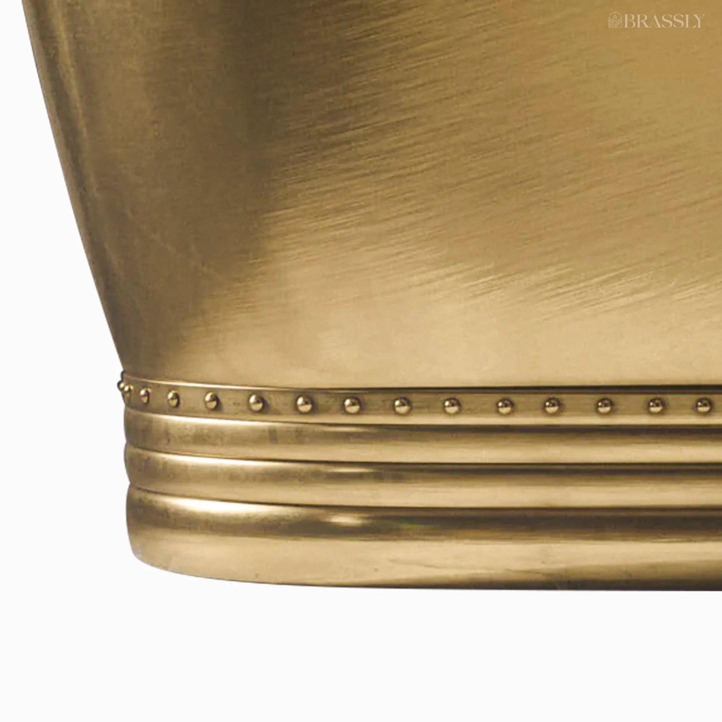 Luxury Handmade Hammered Brass Bathtub – Freestanding Antique Soaking Tub