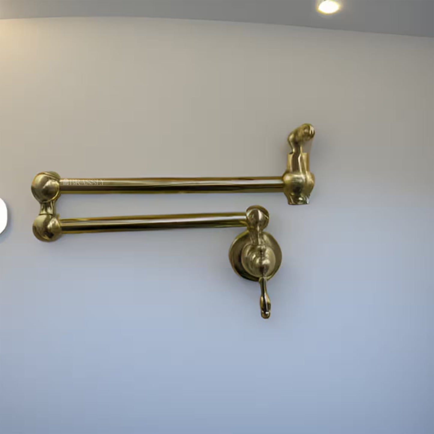 Wall Mounted Kitchen Faucet - Unlacquered Brass Pot Filler