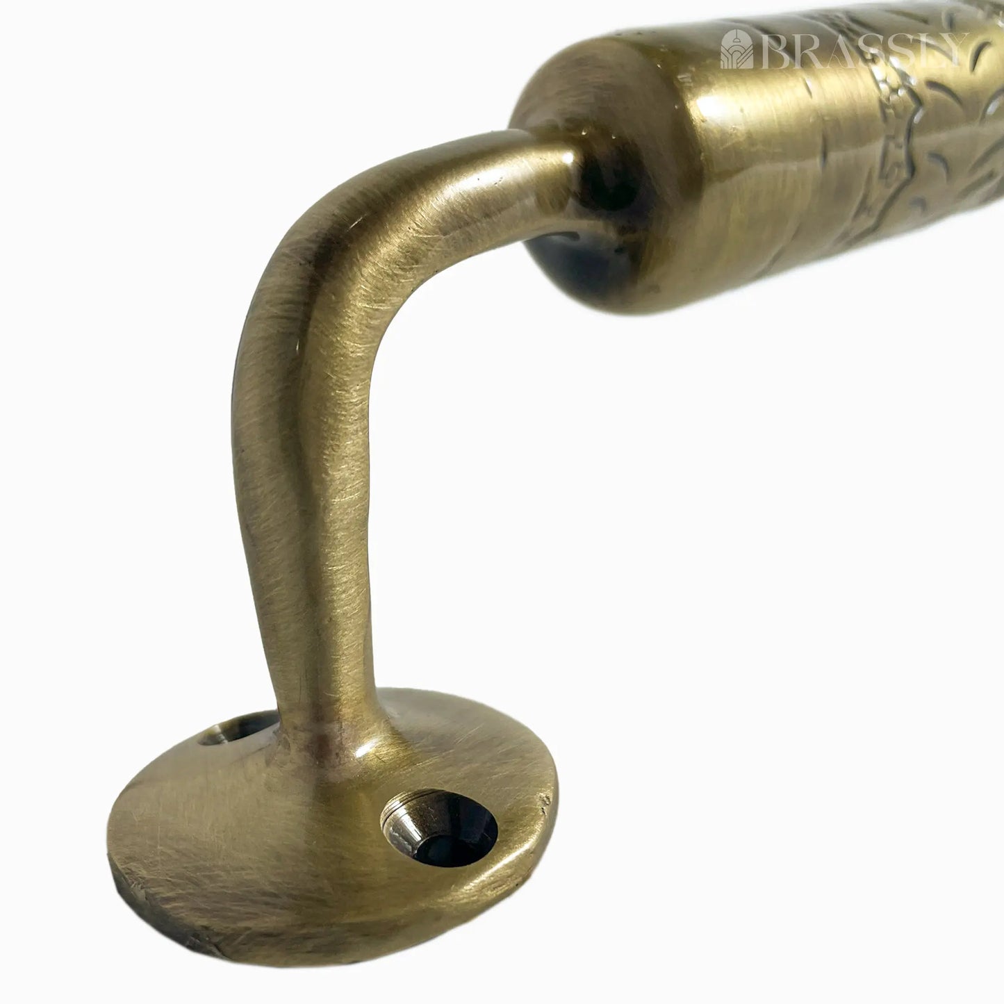 Engraved Brass Hanging Rail