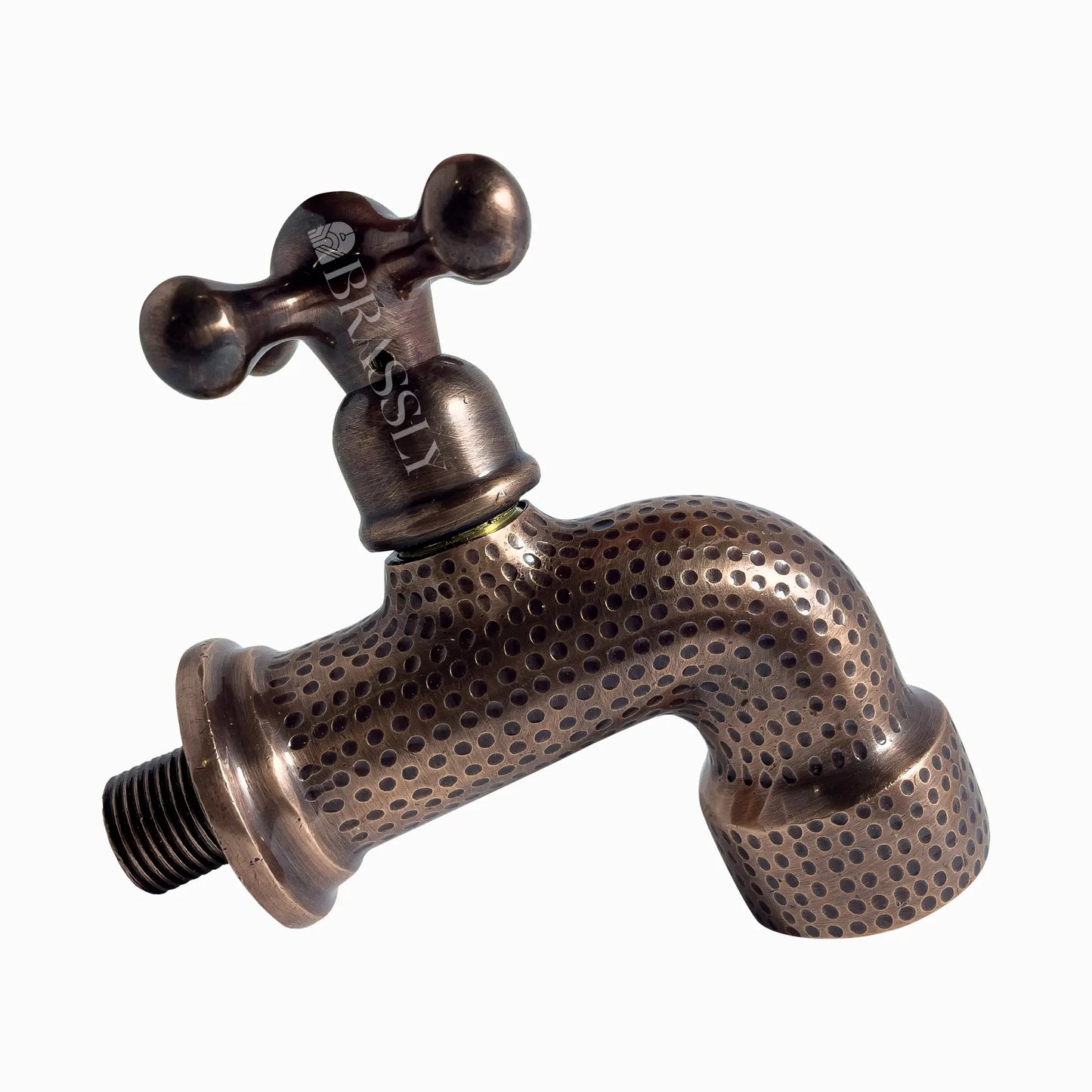 Copper Wall Mount Water Tap, Engraved Moroccan Faucet