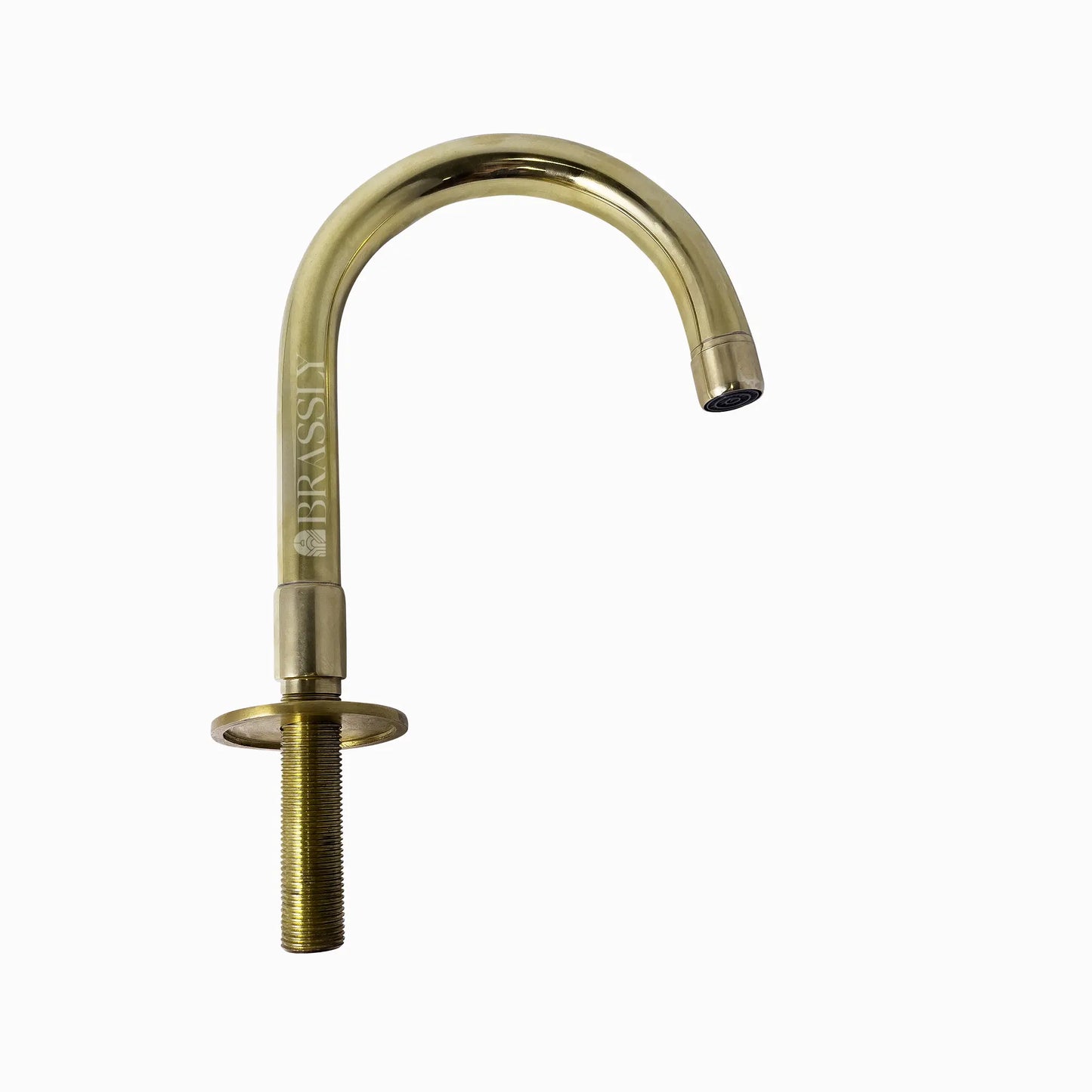 Unlacquered Brass 8" Bridge Tap, Deck Mount Tap, Vintage Kitchen Sink Tap