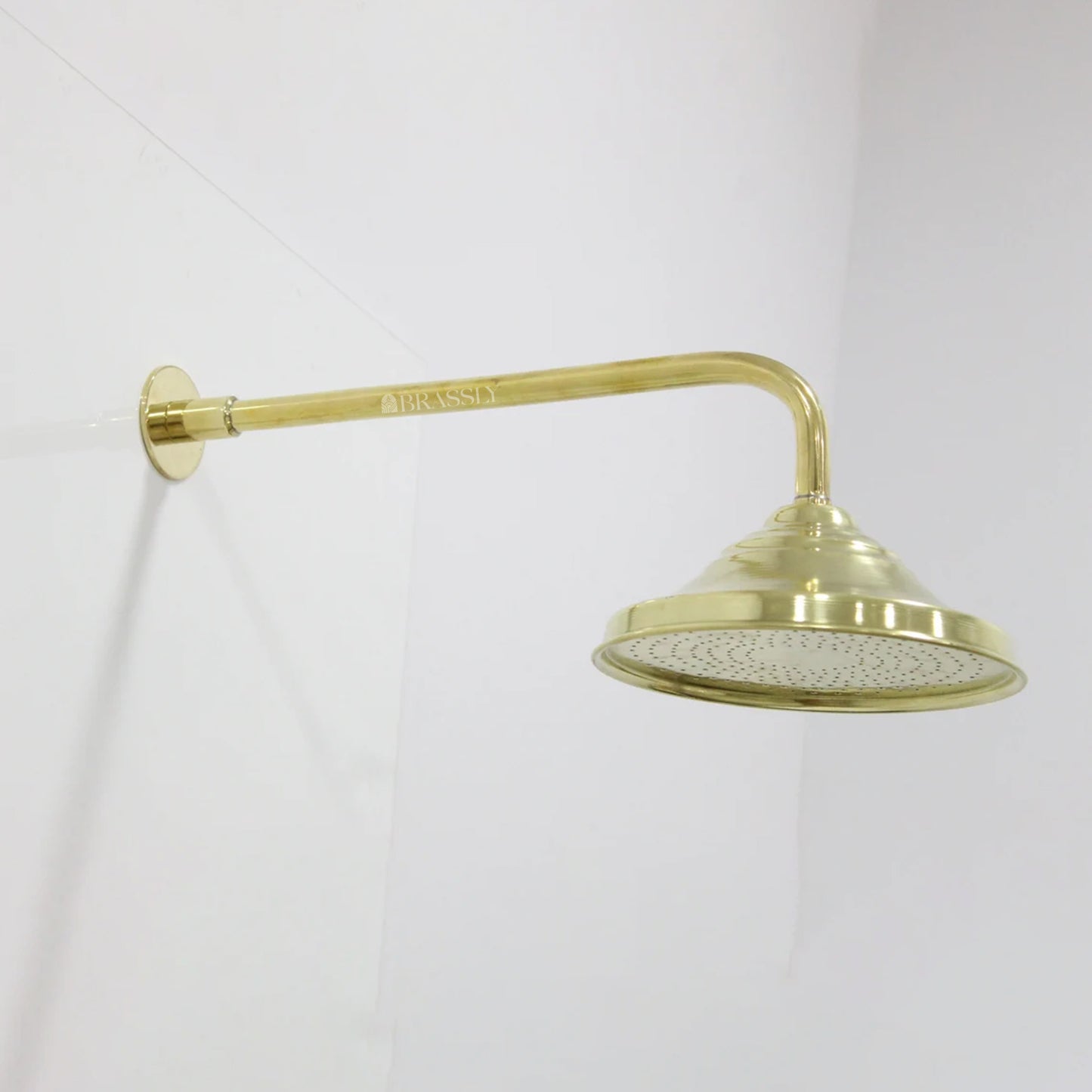 Brass Shower System, Straight Tub Filler And Head Shower, Plumbing Fixtures