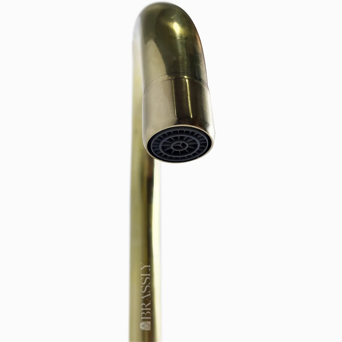 Unlacquered Brass 8" Bridge Tap, Deck Mount Tap, Vintage Kitchen Sink Tap