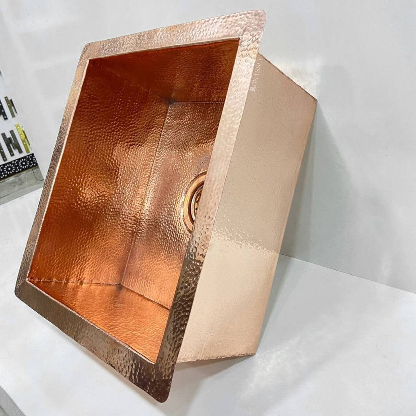 Handcrafted Solid Copper Kitchen Sink - Undermount & Unlacquered, Customizable Hand Hammered or Smooth Finish