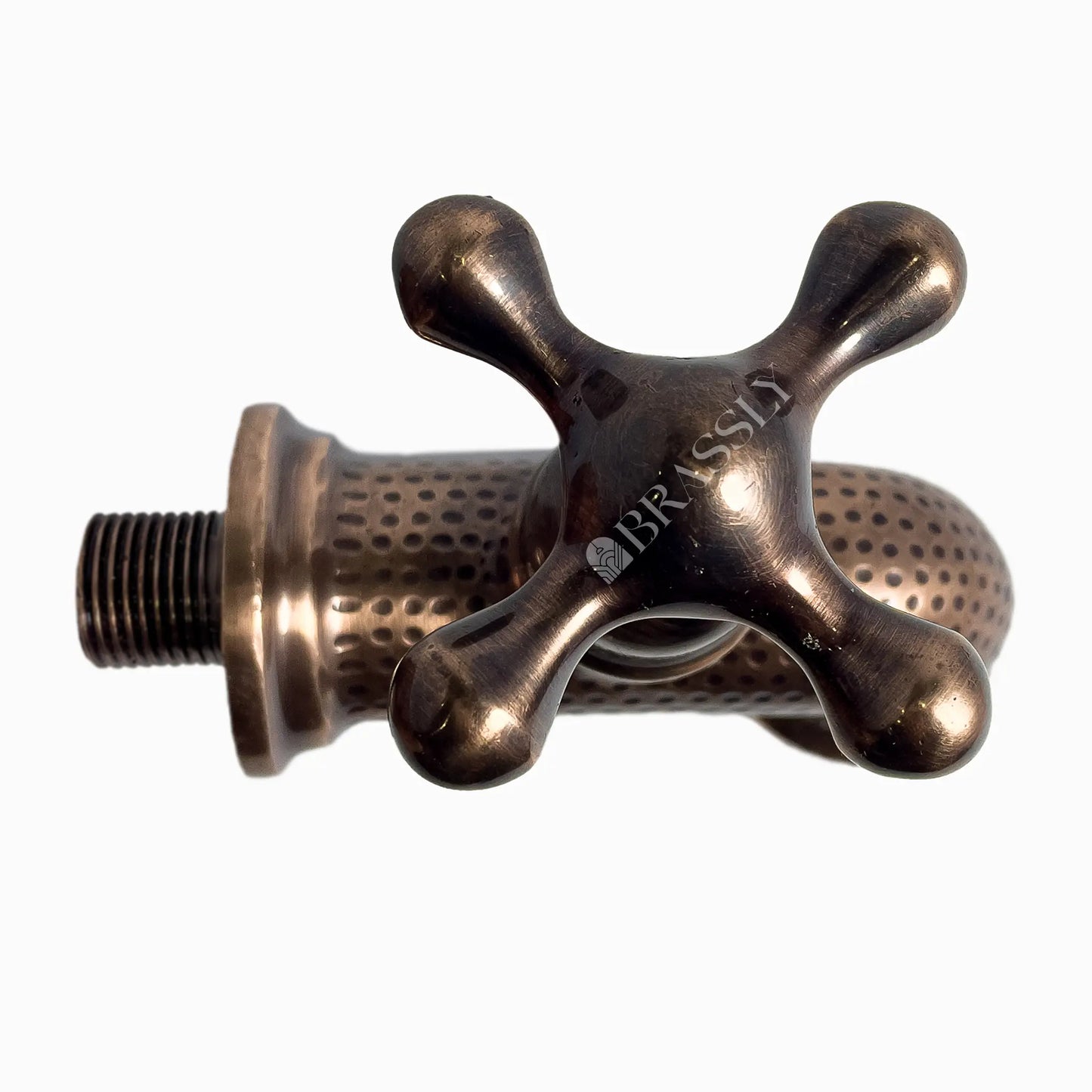 Copper Wall Mount Water Tap, Engraved Moroccan Faucet