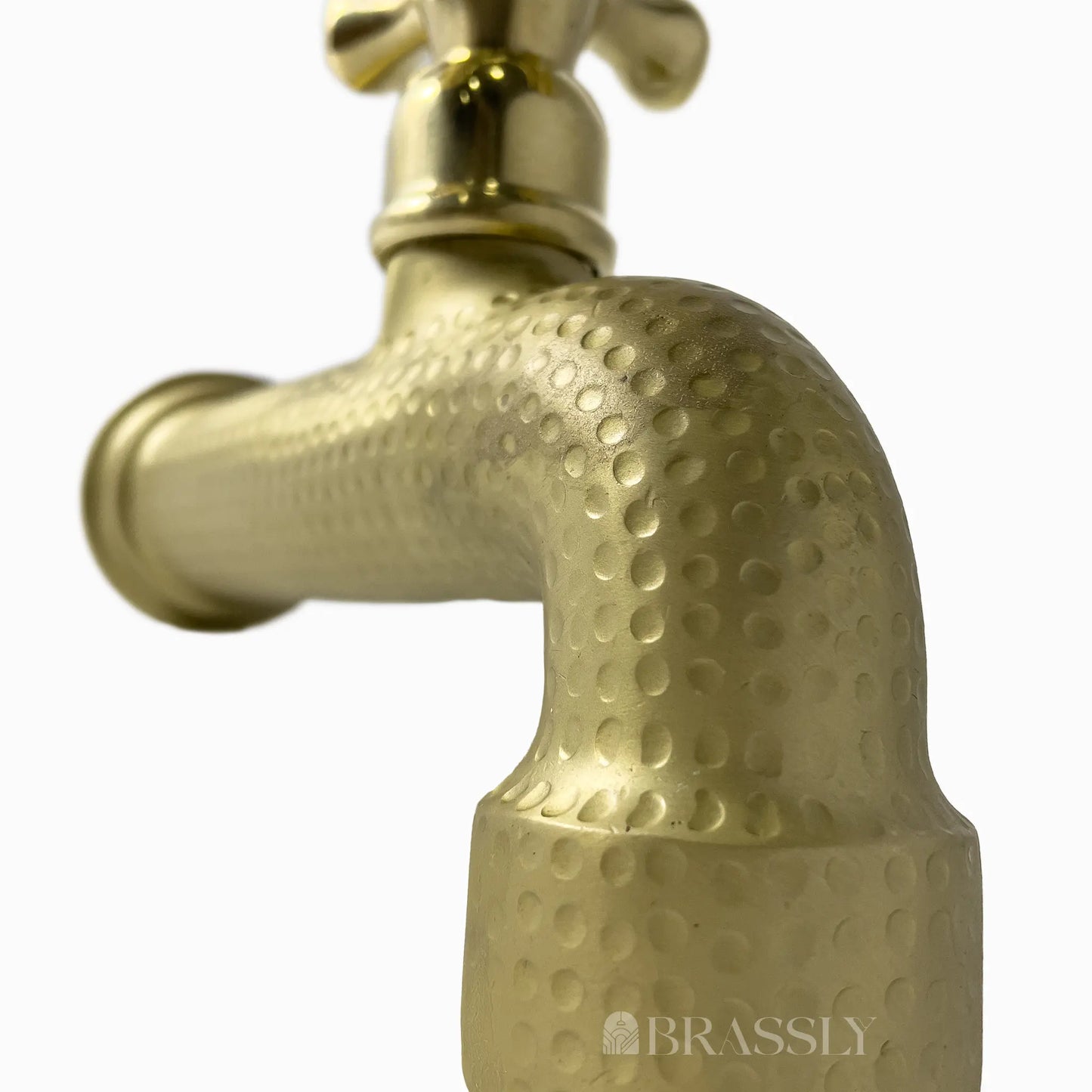 Copper Wall Mount Water Tap, Engraved Moroccan Faucet