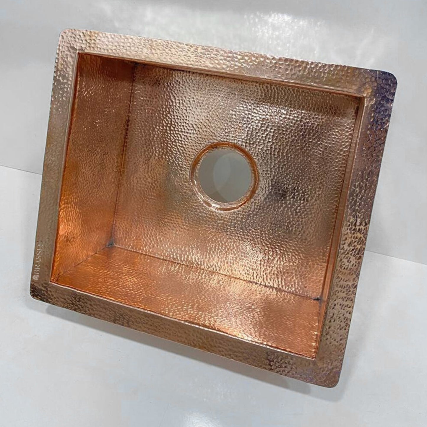 Handcrafted Solid Copper Kitchen Sink - Undermount & Unlacquered, Customizable Hand Hammered or Smooth Finish