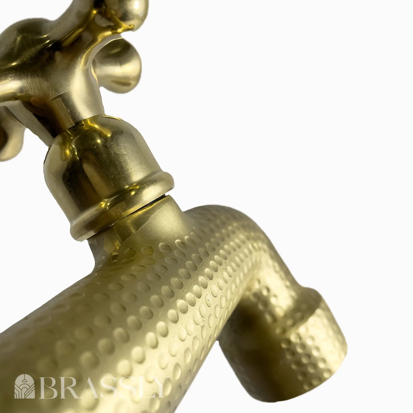 Copper Wall Mount Water Tap, Engraved Moroccan Faucet