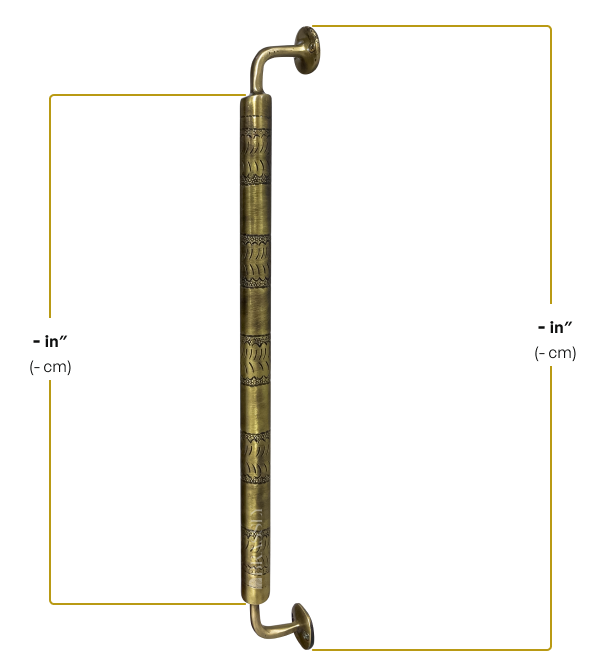 Engraved Brass Hanging Rail