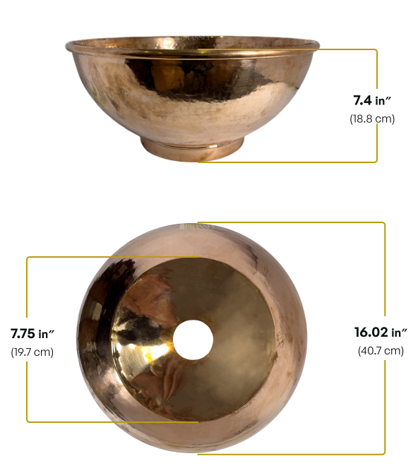 Copper Sink Bowel, Hammered Bathroom Vanity Basin, Antique Copper Sink