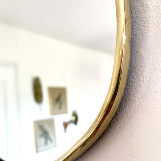 Brass Mirrors: Round, Curved, Oval, Square, Rectangular, Arched & Hexagonal — Buying, Styling & Care