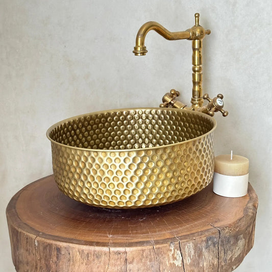 Antique & Vintage Brass Sinks — Traditional, Moroccan & Kohler Options