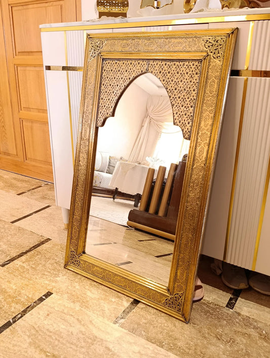 Large & Oversized Brass Mirrors — Rectangle, Brushed, Round, Tall & Floor-Length