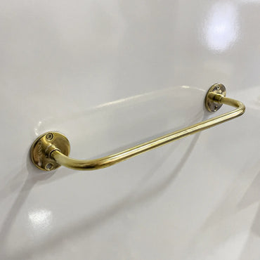 Unlacquered Brass Wall Mounted Hanging Rail, Brass Kitchen Hanging Rail