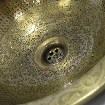 Handcrafted Drop In Sink, Hammered Bronze Copper Bar Sink for Kitchen