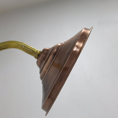 Unlacquered Solid Dark Copper Round Rain Shower Head - Vintage Outdoor Showerhead