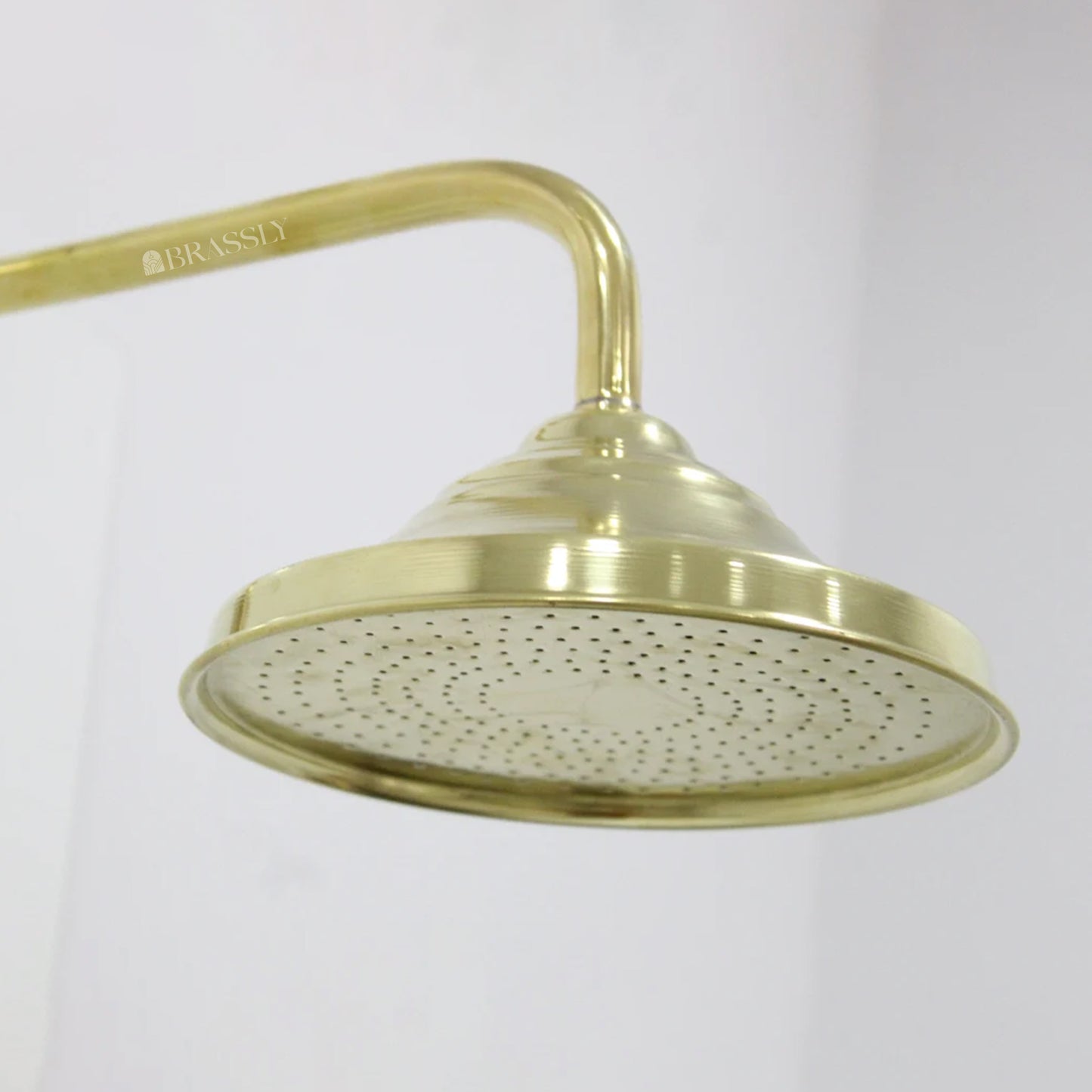 Brass Shower System, Straight Tub Filler And Head Shower, Plumbing Fixtures